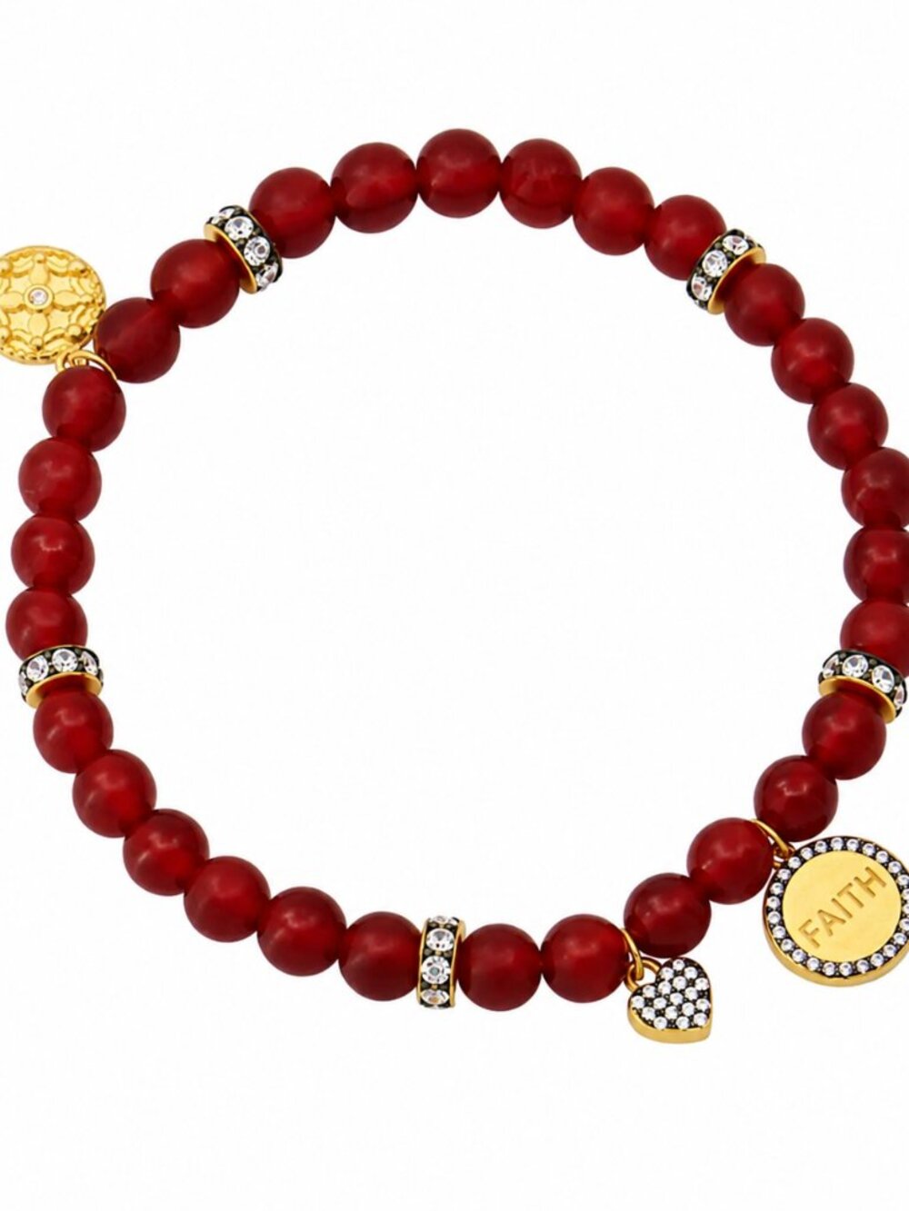 Freida Rothman FR Sentiments The 'FAITH' Beaded Stretch Bracelet - NWT $195 MSRP